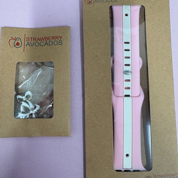 Strawberry Avocados Apple Watchband and charms - Picture 1 of 1